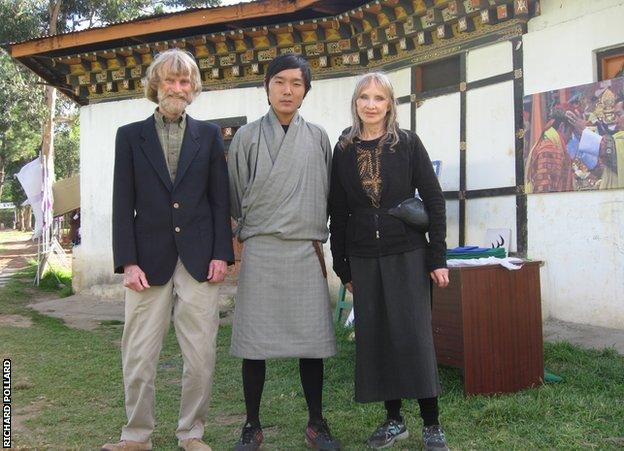 Pollard pictured in Bhutan