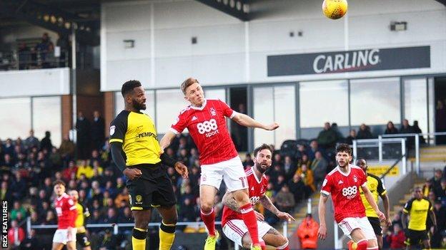 Darren Bent heads over for Burton