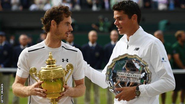 Andy Murray and Milos Raonic