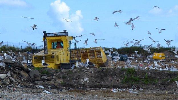 Guernsey landfill site at Mont Cuet