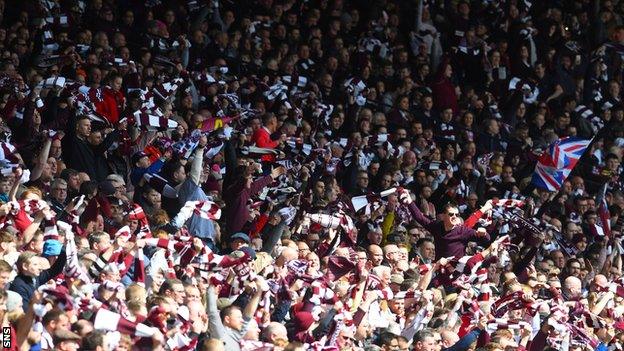 Hearts fans