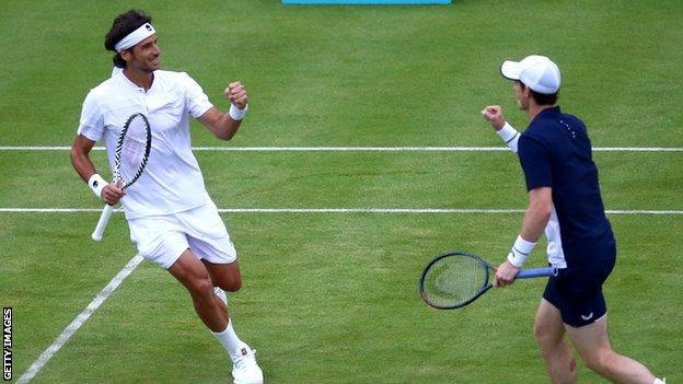 Andy Murray and Feliciano Lopez
