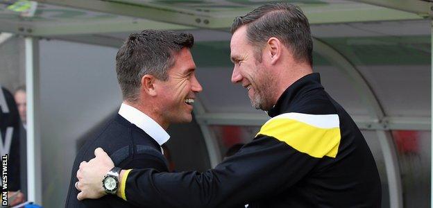 Harry Kewell (left) and Kevin Nolan