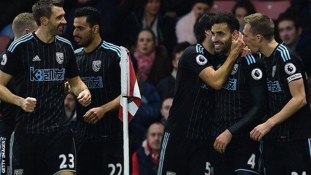 West Brom celebrate