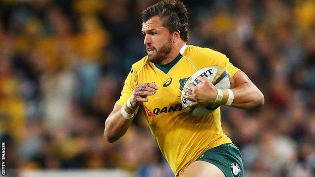 Adam Ashley Cooper in action for Australia