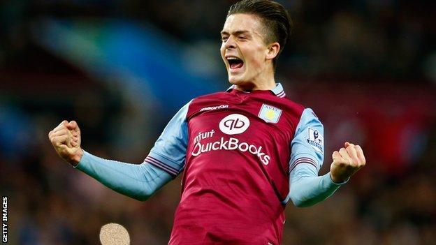 Aston Villa midfielder Jack Grealish