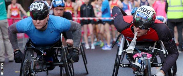 David Weir and Marcel Hug