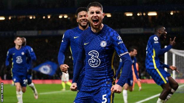 Jorginho celebrates