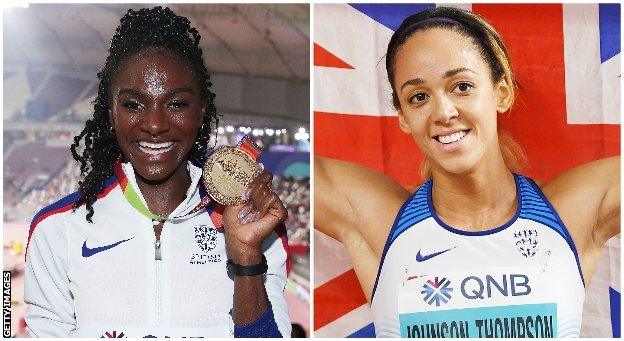 Dina Asher-Smith and Katarina Johnson-Thompson