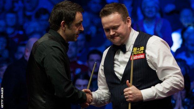 Ronnie O'Sullivan and Shaun Murphy