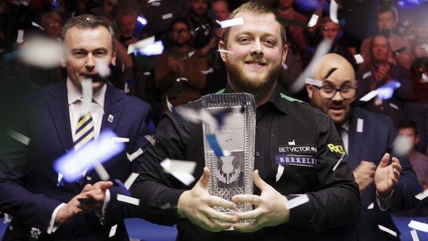 Mark Allen finished his 2018 campaign by winning the Scottish Open