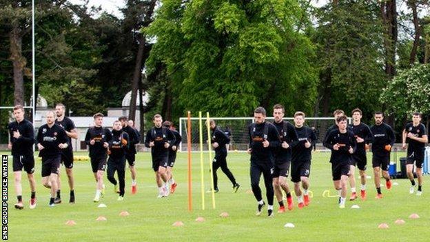 Dundee United train at St Andrews