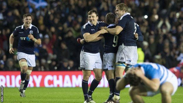 Scotland won with the last kick of the ball at Murrayfield