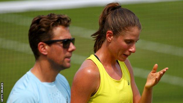 Wim Fissette and Johanna Konta