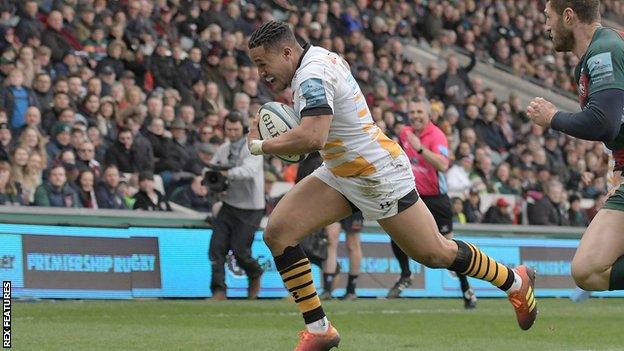 Marcus Watson in action for Wasps