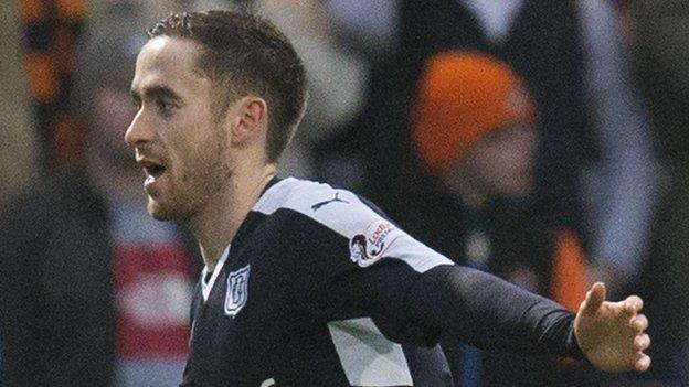 Dundee's Nick Ross celebrates scoring