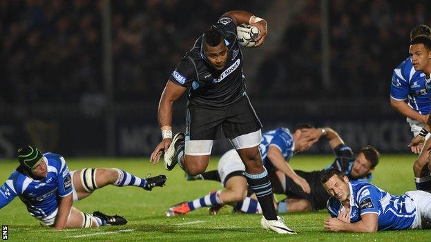 Taqele Naiyaravoro carries strongly