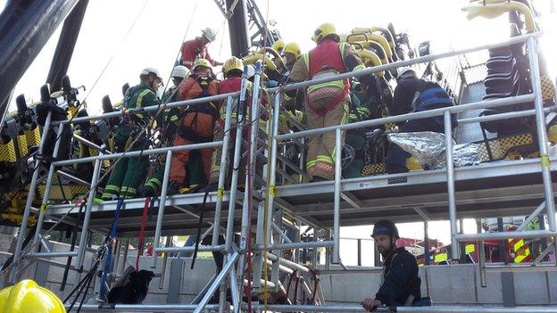 Smiler crash rescue