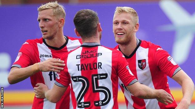 Exeter City celebrate