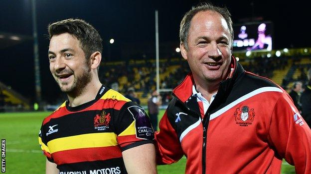 Gloucester's Greig Laidlaw and David Humphreys