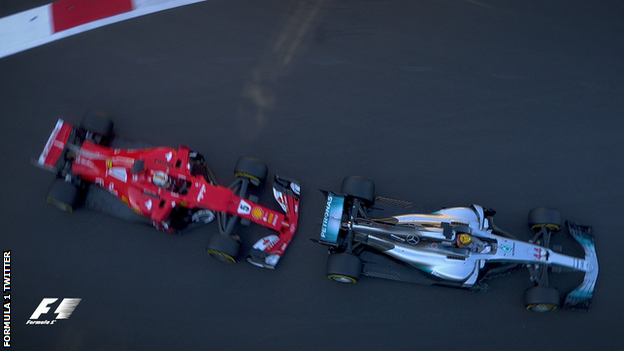 Lewis Hamilton and Sebastian Vettel