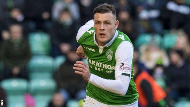 Hibernian's Anthony Stokes