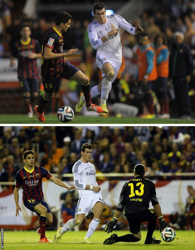 Gareth Bale's goal v Barcelona