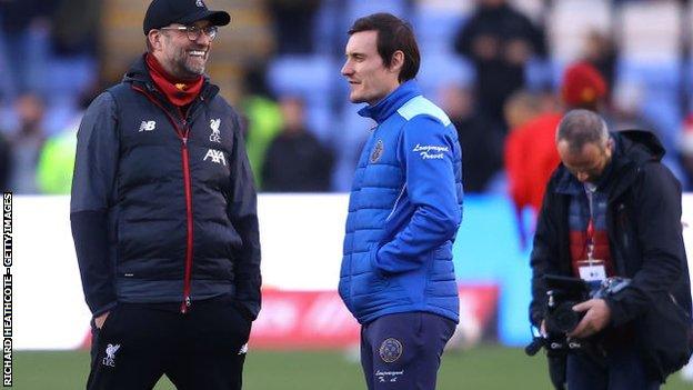 Dean Whitehead was already part of Shrewsbury's backroom team when they played Jurgen Klopp's Liverpool in the FA Cup in January