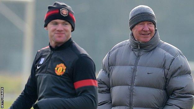 Wayne Rooney and Sir Alex Ferguson