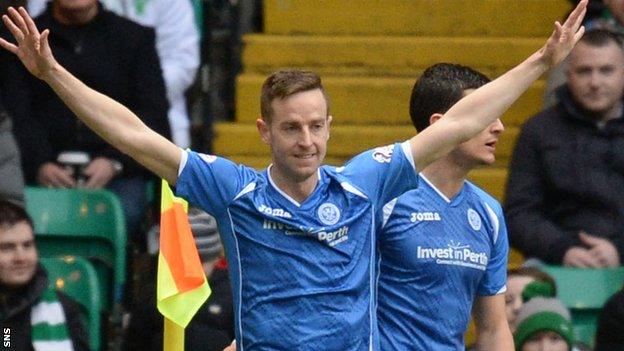 St Johnstone striker Steven MacLean