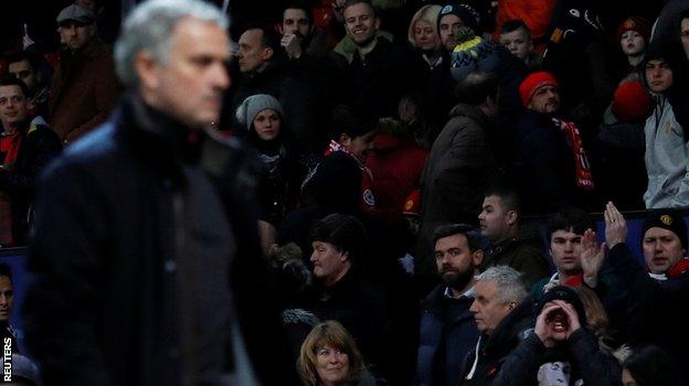 Jose Mourinho and Man Utd fans