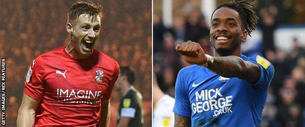 Eoin Doyle (left) and Ivan Toney