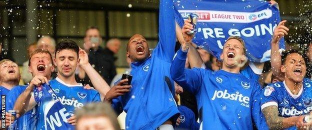 Pompey celebrating