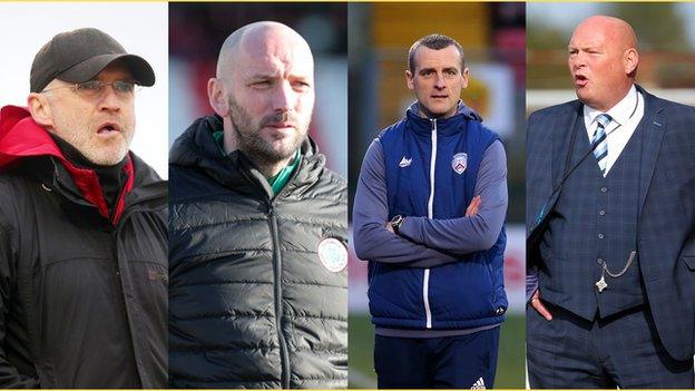 Four Irish Cup semi-final managers