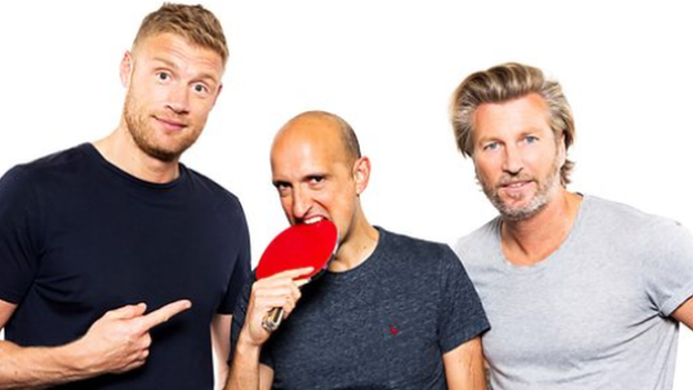 Flintoff, Savage and the Ping Pong guy