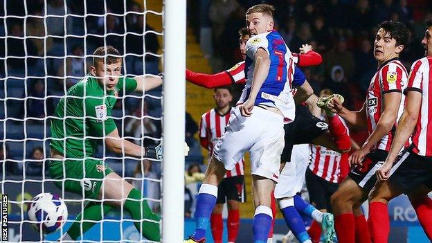 Scott Wharton scores for Blackburn Rovers