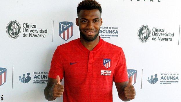 Thomas Lemar is unveiled at Atletico Madrid