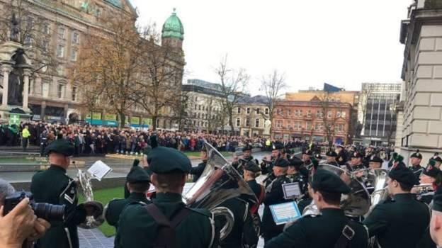 Northern Ireland's main remembrance ceremony in Belfast