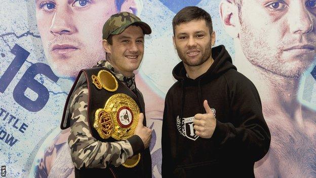 Ricky Burns and challenger Kiryl Relikh