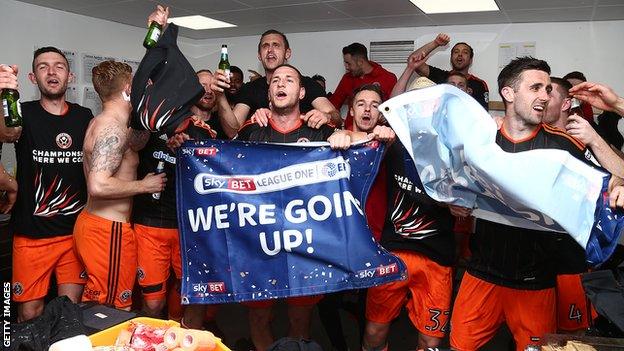 Sheffield United celebrate