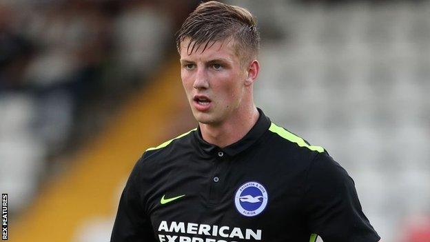 Ben Hall in action for Brighton during a pre-season game against Stevenage