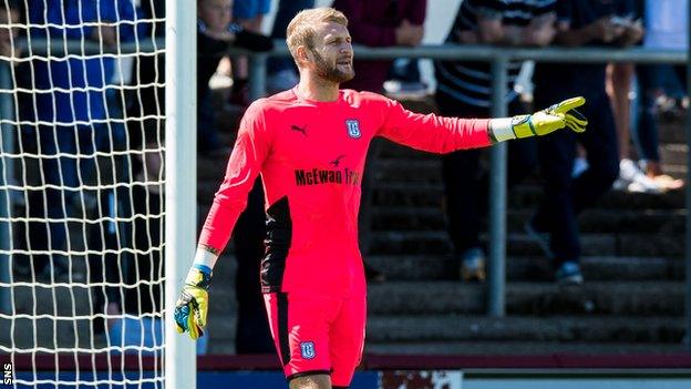 Hibernian goalkeeper Scott Bain