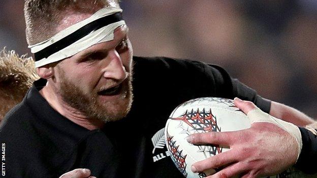 Kieran Read in action for New Zealand