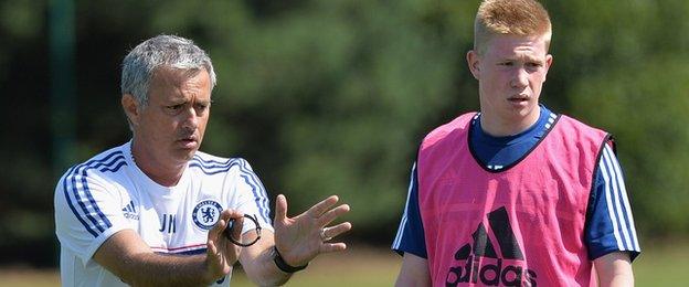 Jose Mourinho and Kevin De Bruyne