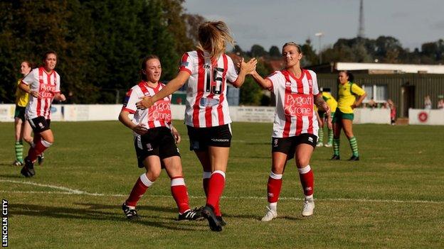 Lincoln City Women in action