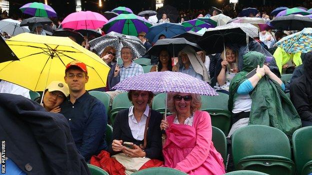 Wimbledon rain