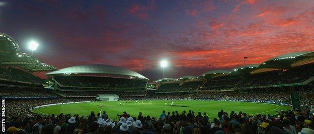 adelaide oval at night