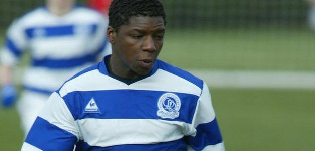 Kiyan Prince in action for one of QPR's youth teams