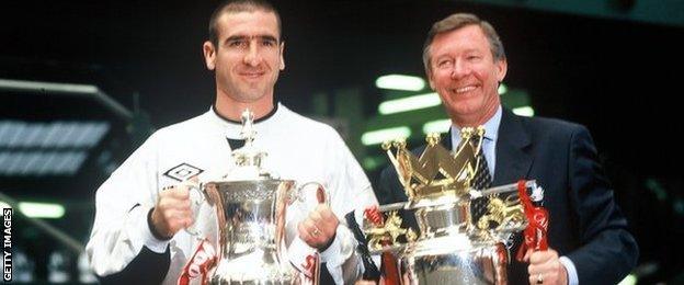 Alex Ferguson and Eric Cantona