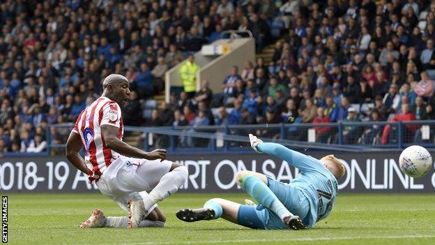 Benik Afobe's brace could not seal the win for Stoke